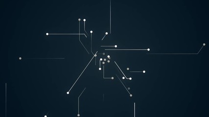 Abstract Network Background. This is abstract technological animation of futuristic grid. Perfect for any type of videos dealing with scientific festivals,  hi-tech projects, sci-fi movies.
