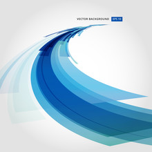 Abstract Vector Background Element In Blue And White Colors Perspective