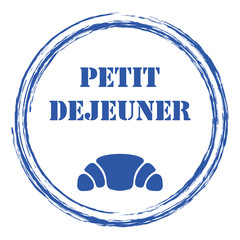 Canvas Print - Logo petit déjeuner.