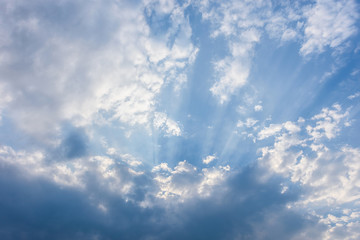 Mostly cloudy evening light sunset light and shadow background