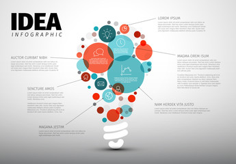 Poster - vector idea infographic template