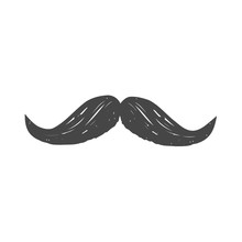 Male Mustache - Vector Illustration