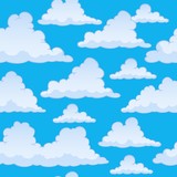 Fototapeta  - Stylized clouds seamless background 2