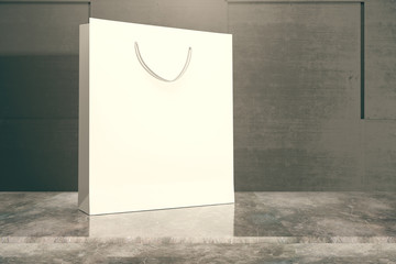 Wall Mural - White shopping bag