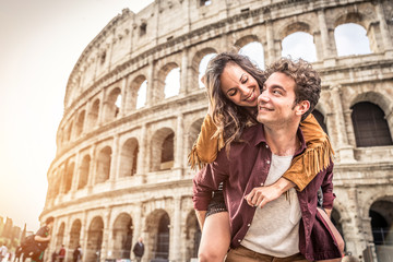 Couple at Colosseum, Rome