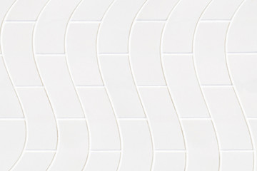 Wall Mural - modern white bricks mosaic