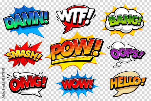 Foto  Comic Speech Bubbles