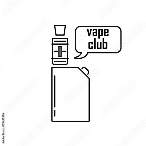 drawing and poster of electronic cigarette vaping store and a bar elements and icons vector illustration of vape logo buy this stock vector and explore similar vectors at adobe stock icons vector illustration of vape logo