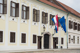 Fototapeta  - 15-04-17 ZAGREB, CROATIA. The Croatian Government building in Zagreb, capital of Croatia
