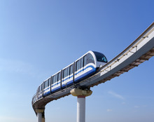 Monorail Train Against Sky