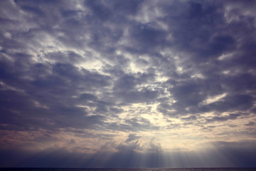 Wall Mural - gloomy gray sky texture cloud