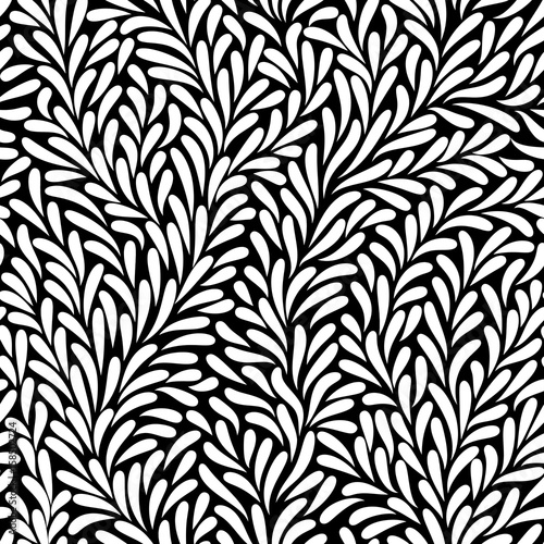 Tela leaves seamless pattern