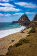 Scenic view of the Point Mugu Rock along Pacific Coast Highway,