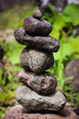 Zen stones in Iao Valley, Maui, Hawaii
