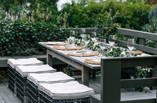Rustic Outdoor Table Settings