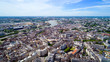 Vue aérienne du centre historique de la ville de Nantes, en Loire Atlantique, France