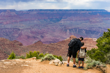 Father and Son at Grand Canyon