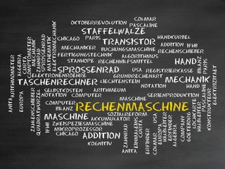 Canvas Print - Rechenmaschine