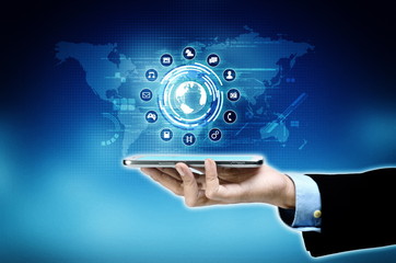 Wall Mural - internet smart phone
