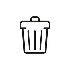 Wall Mural - Bin - vector icon.