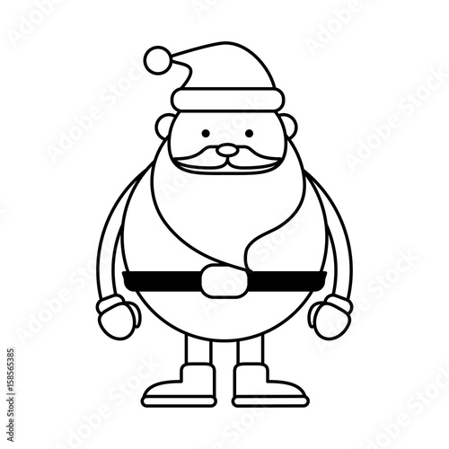 Santa Claus Christmas Related Icon Image Vector Illustration