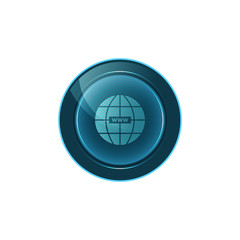 Poster - Web button on white background. Vector design.