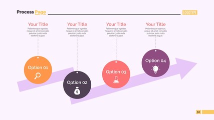 Four Step Arrow Slide Template