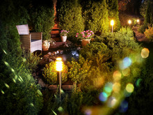 Illuminated Home Garden Fountain Patio