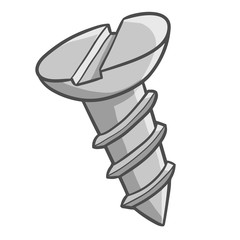 Wall Mural - funny screw ready to use - vector