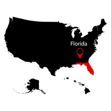 Map Of The U.S. State Of Florida 