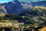 Fototapeta Do pokoju - Majestic view of the Rila Mountains with the Kidney lake - Seven Rila Lakes hike, Bulgaria