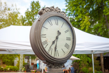 Tall Antique Outdoor Community Clock