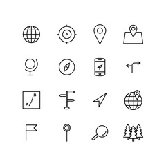 Poster - Geo Line Icons
