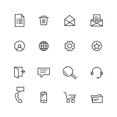 Poster - Simple Web Icons