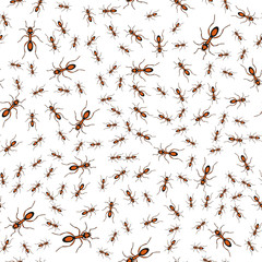 Red ants pattern