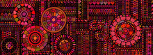 Abstract Background Similar To An Ethnic Carpet