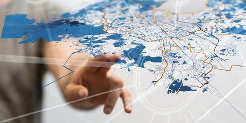 Aufkleber - map navigation