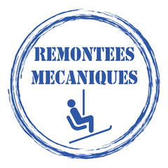 Wall Mural - Logo remontées mécaniques.