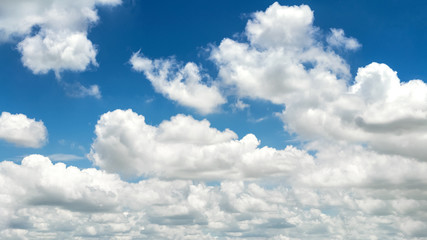 Wall Mural - clouds in the blue sky nature background landcape.