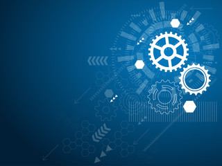 Wall Mural - abstract technological background. vector illustration.