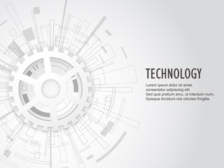 Wall Mural - abstract technological background. vector illustration.