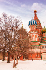 Canvas Print - St. Basil Cathedral in Moscow