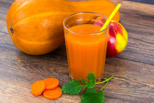 Fruit And Vegetable Juice With Pumpkin