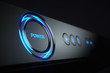 © Oleksandr Delyk - Power button on control panel Blue-ray player