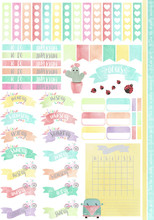 COLORFUL PLANNER IN WATERCOLOR EFFECT