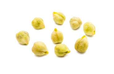 Wall Mural - Chickpea isolated on white background