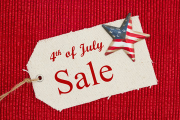 Canvas Print - 4th of July Sale message