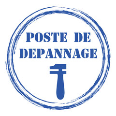 Wall Mural - Logo poste de dépannage.