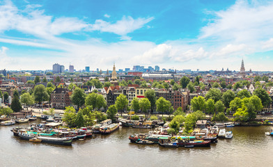 Panoramic view of Amsterdam