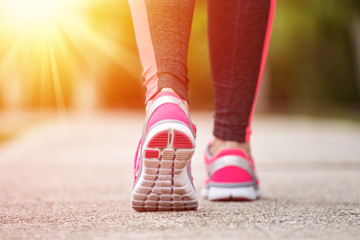 Wall Mural - fitness woman jogging